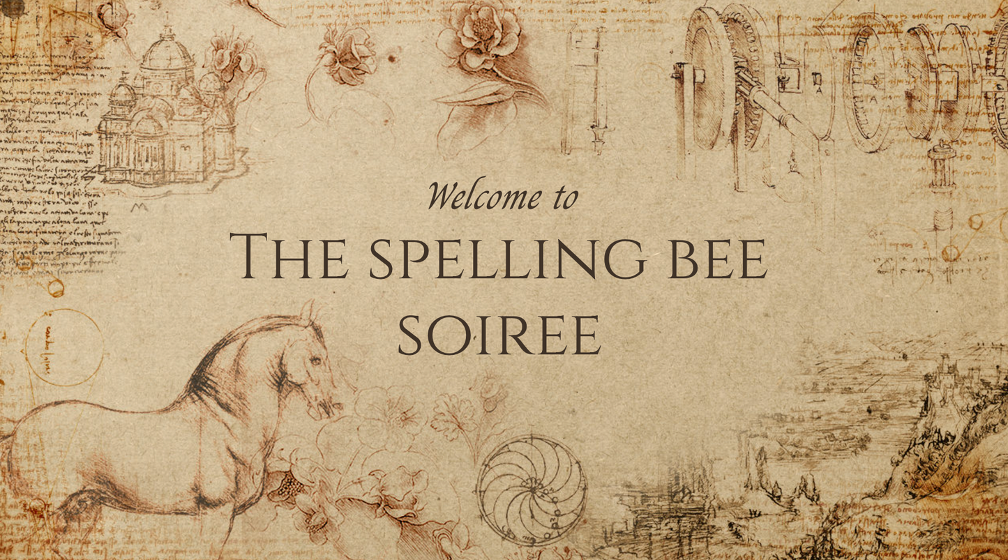 Spelling Bee Soirée Event Guide