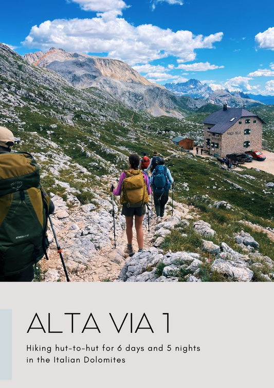 Hut-to-Hut Hiking the Dolomites: the Alta Via 1 Guidebook